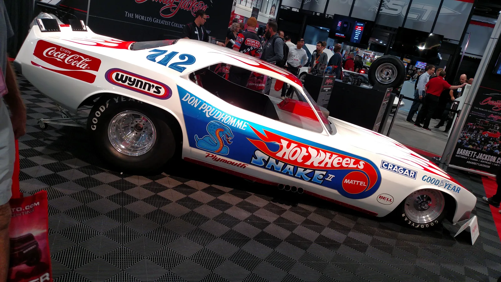 ฟันนี่คาร์พลีมัธลาย Hot Wheels Snake ของ Don Prudhomme ตัวแทนมัสเซิลคาร์อเมริกัน