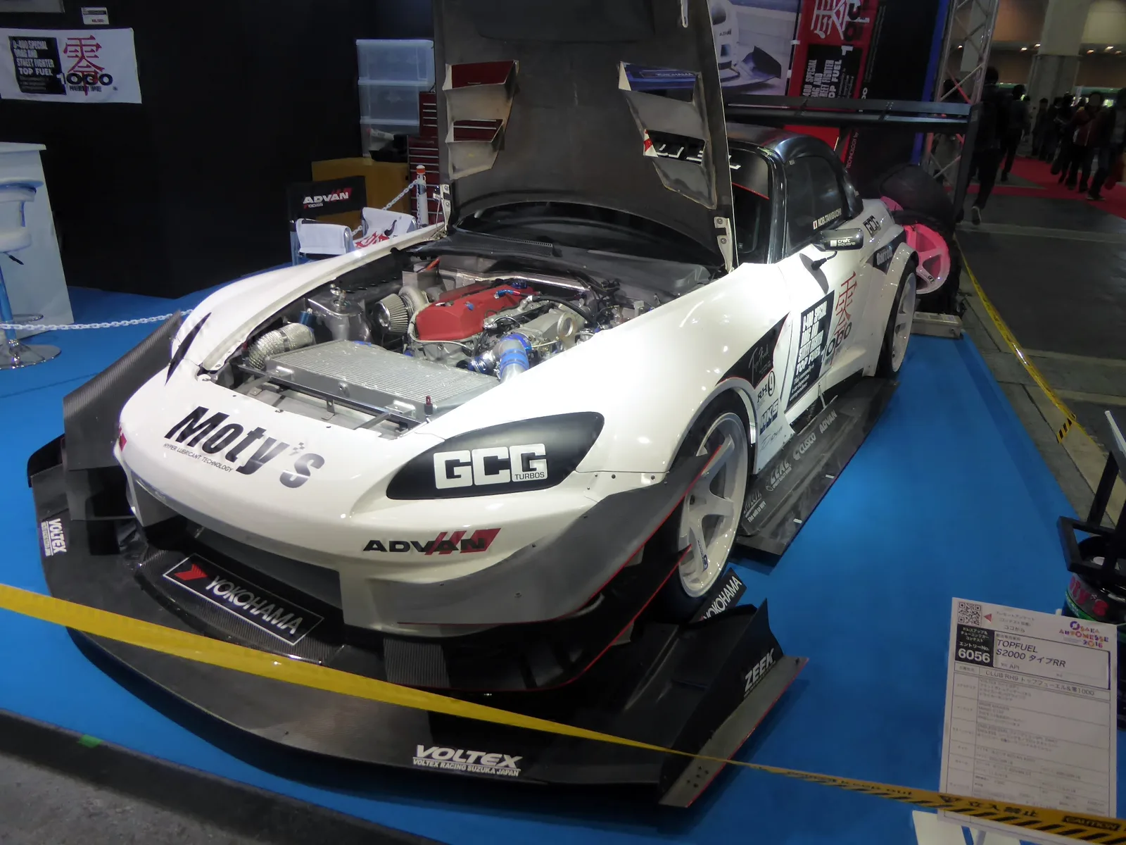 S2000 Type RR สายแต่งเปิดฝากระโปรง โชว์เครื่อง F20C เทอร์โบสีฝาแดง