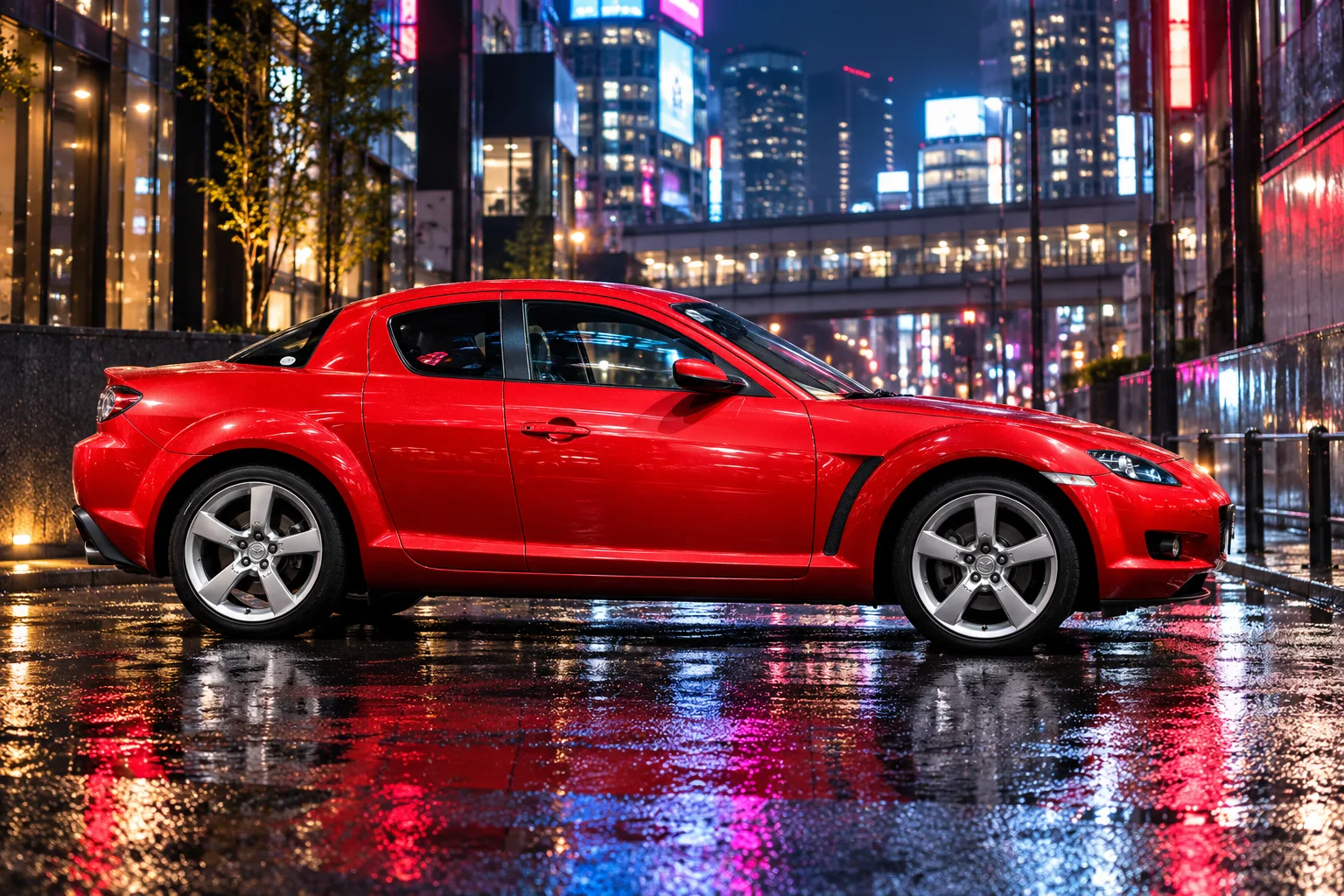Mazda RX-8 SE3P โรตารี่สี่ประตูครึ่งที่ปิดฉากเครื่อง Wankel ของค่าย
